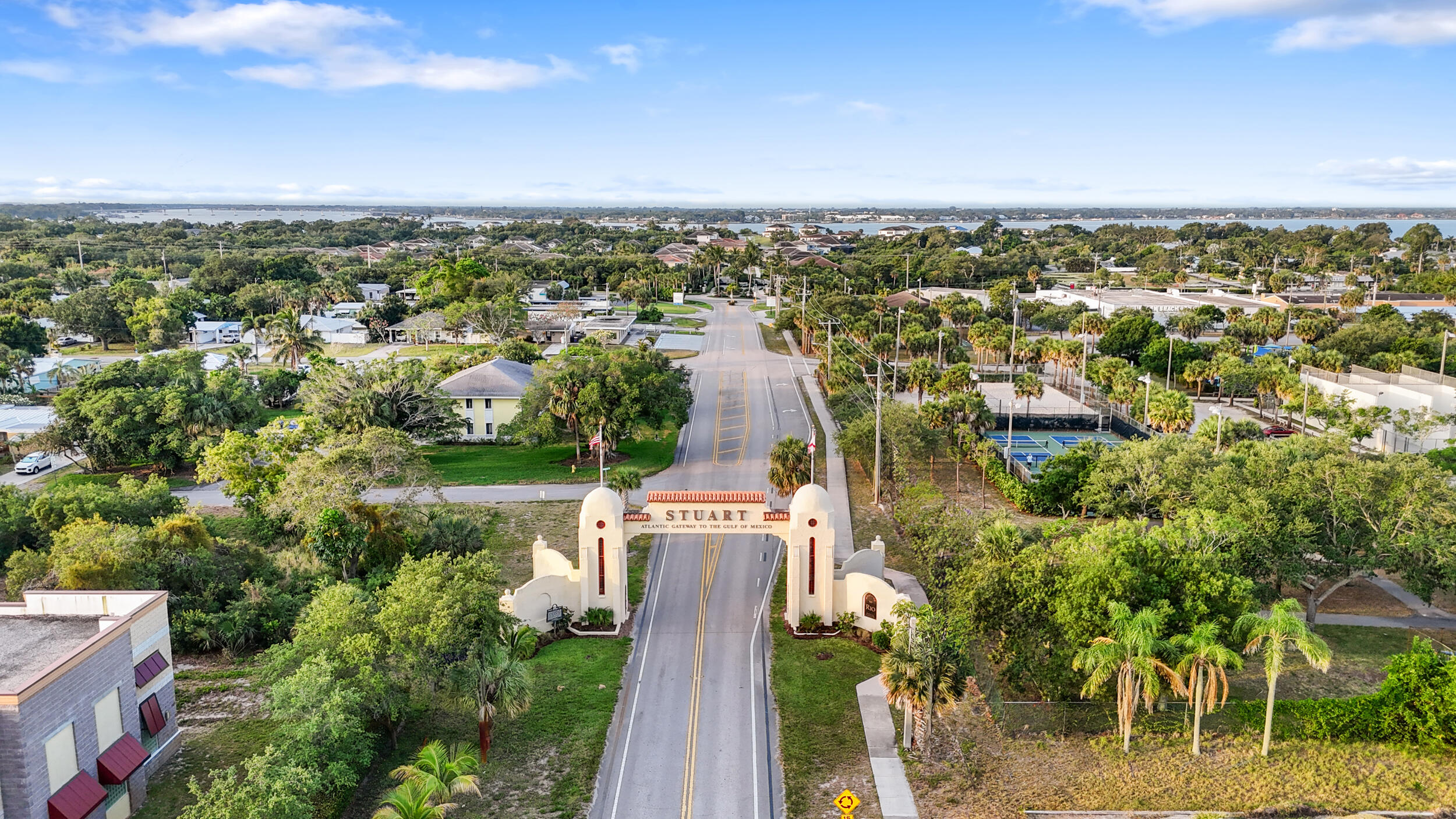 5345 Southeast 52nd Avenue Stuart, FL 34997 - Photo 29 of 32 an aerial view of a house with a garden