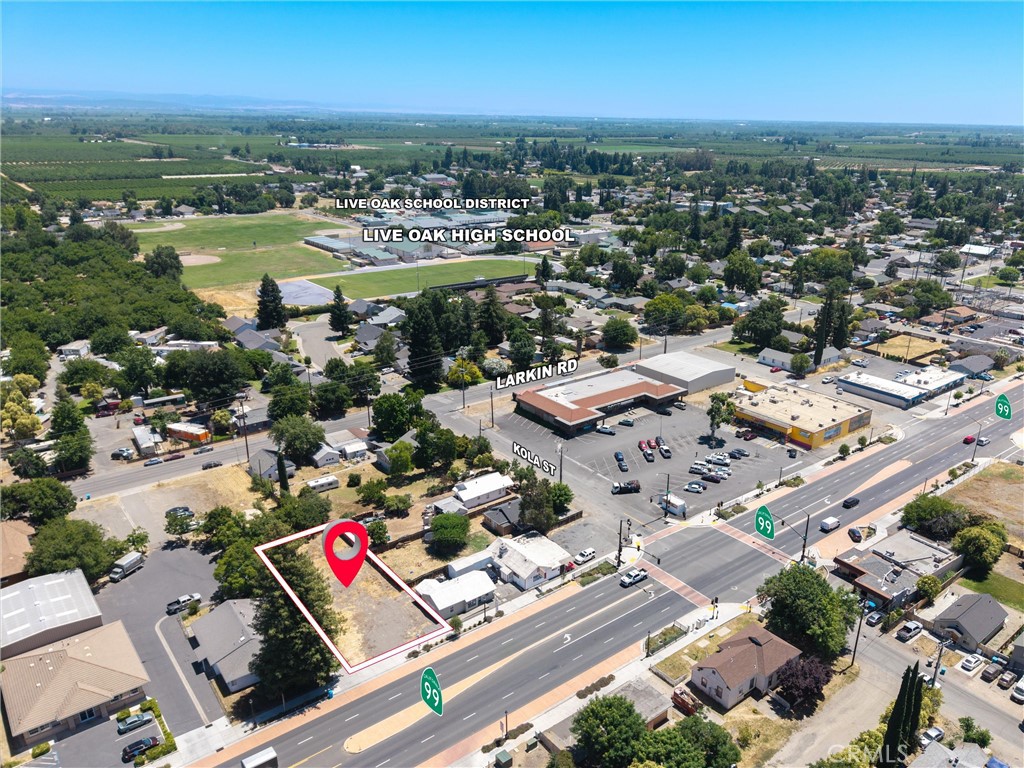 an aerial view of a city with lots of residential buildings