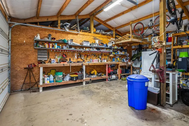 a house with trees in the background