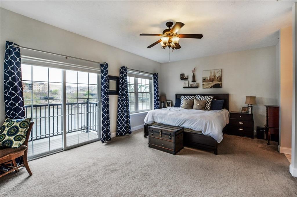 664 Riverside Drive, Unit 2F Beaver, PA 15009 - Photo 12 of 24 Beautiful river views from the master suite and deck