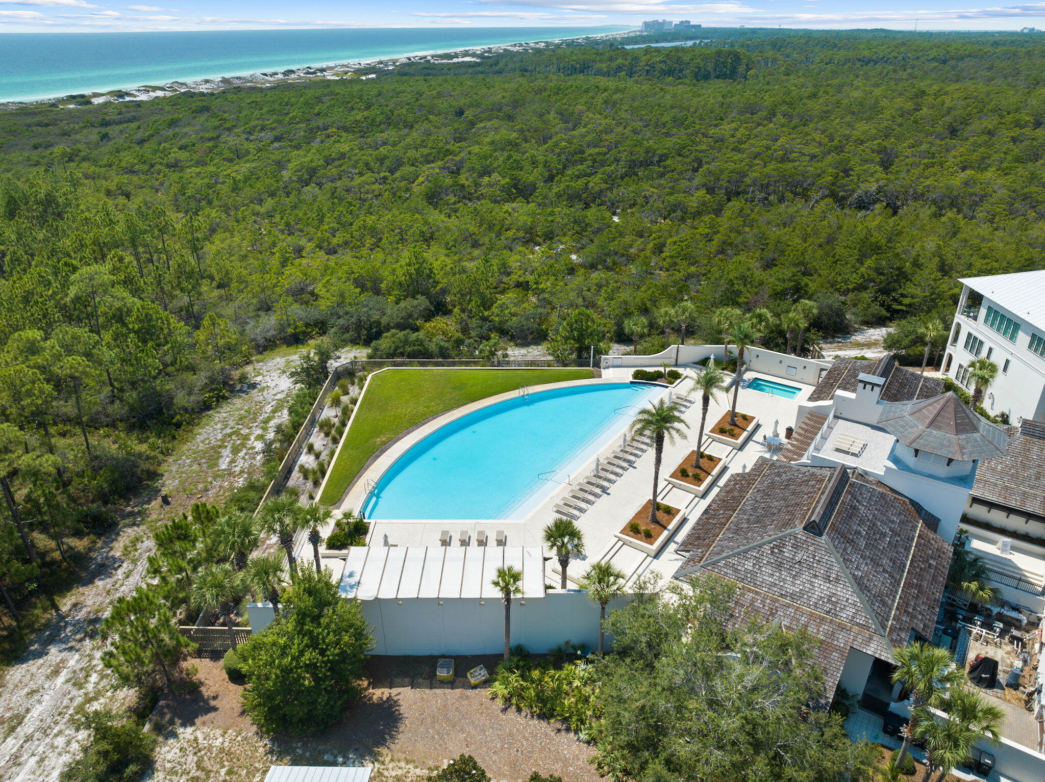 56 Cypress Walk Santa Rosa Beach, FL 32459 - Photo 5 of 8 an aerial view of a house with a yard
