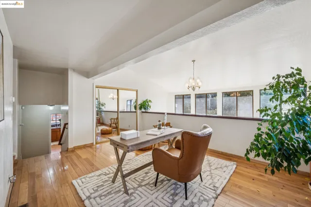 a outdoor space with furniture