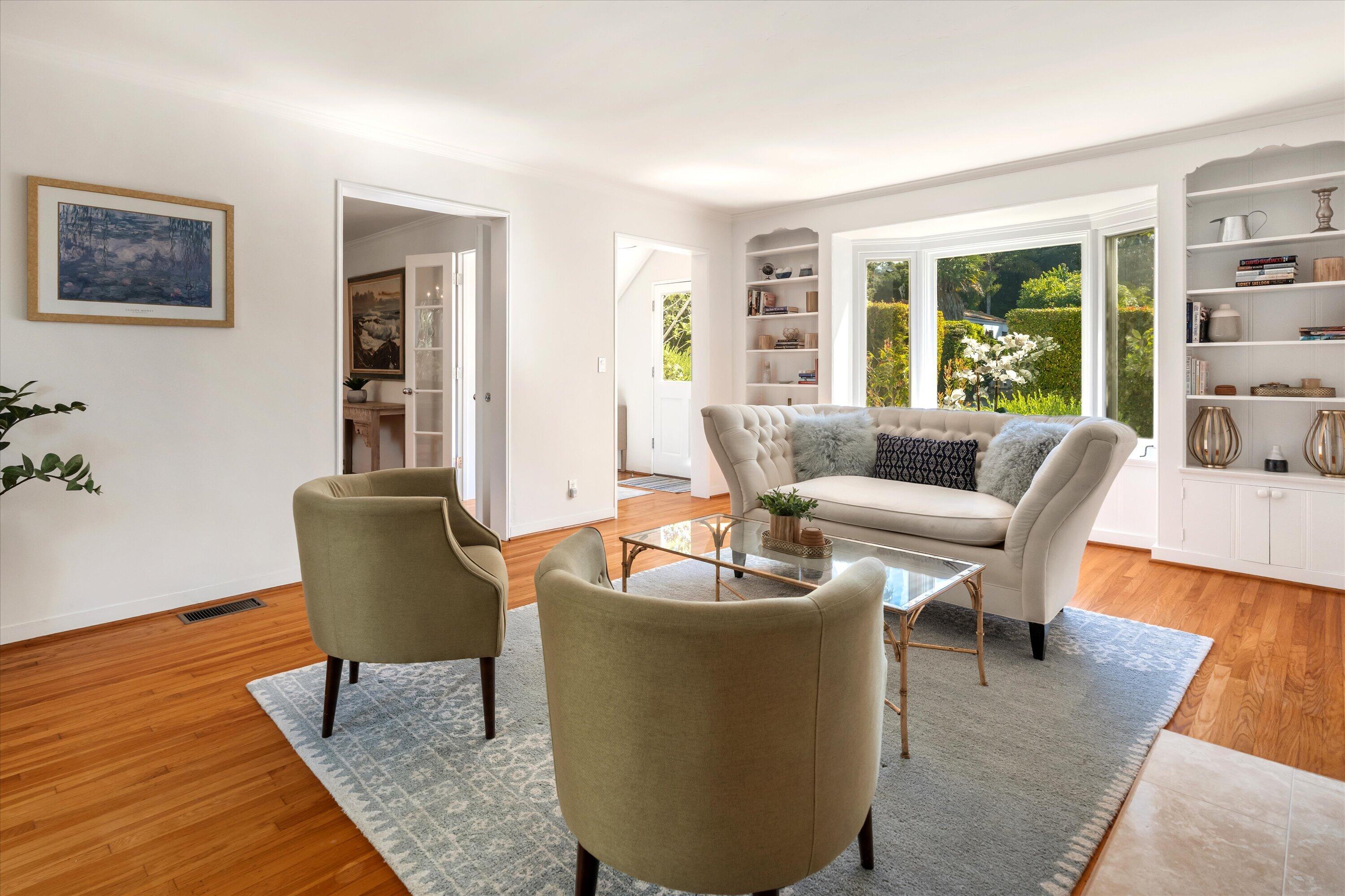 189 Hermosillo Road Montecito, CA 93108 - Photo 9 of 47 a living room with furniture and a large window