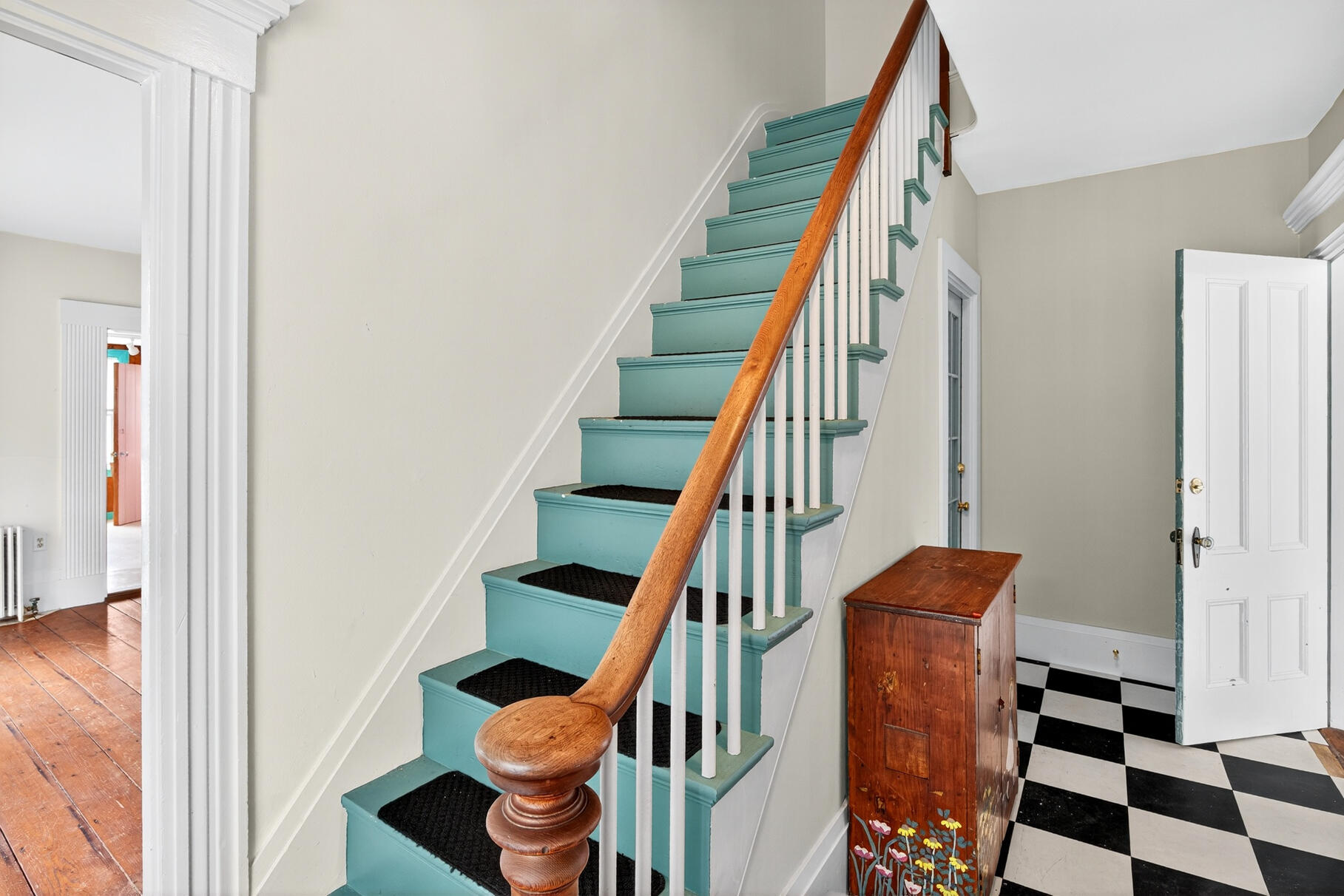 216 Main Street Orleans, MA 02653 - Photo 18 of 51 a view of entryway with wooden floor and stairs