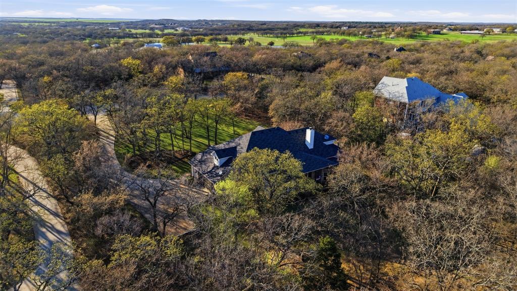 9651 Yellow Rose Lane Pilot Point, TX 76258 - Photo 35 of 38 an aerial view of a house with a yard and lake view