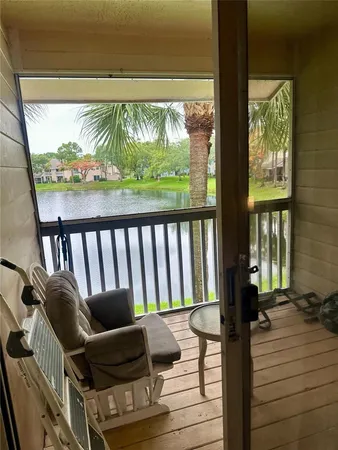 a outdoor living space with furniture