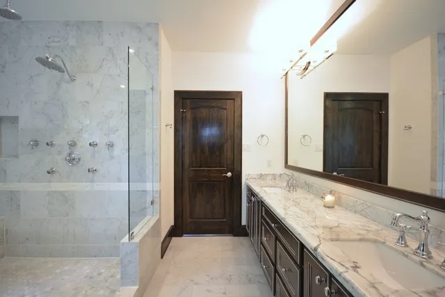 a kitchen with a sink and a window