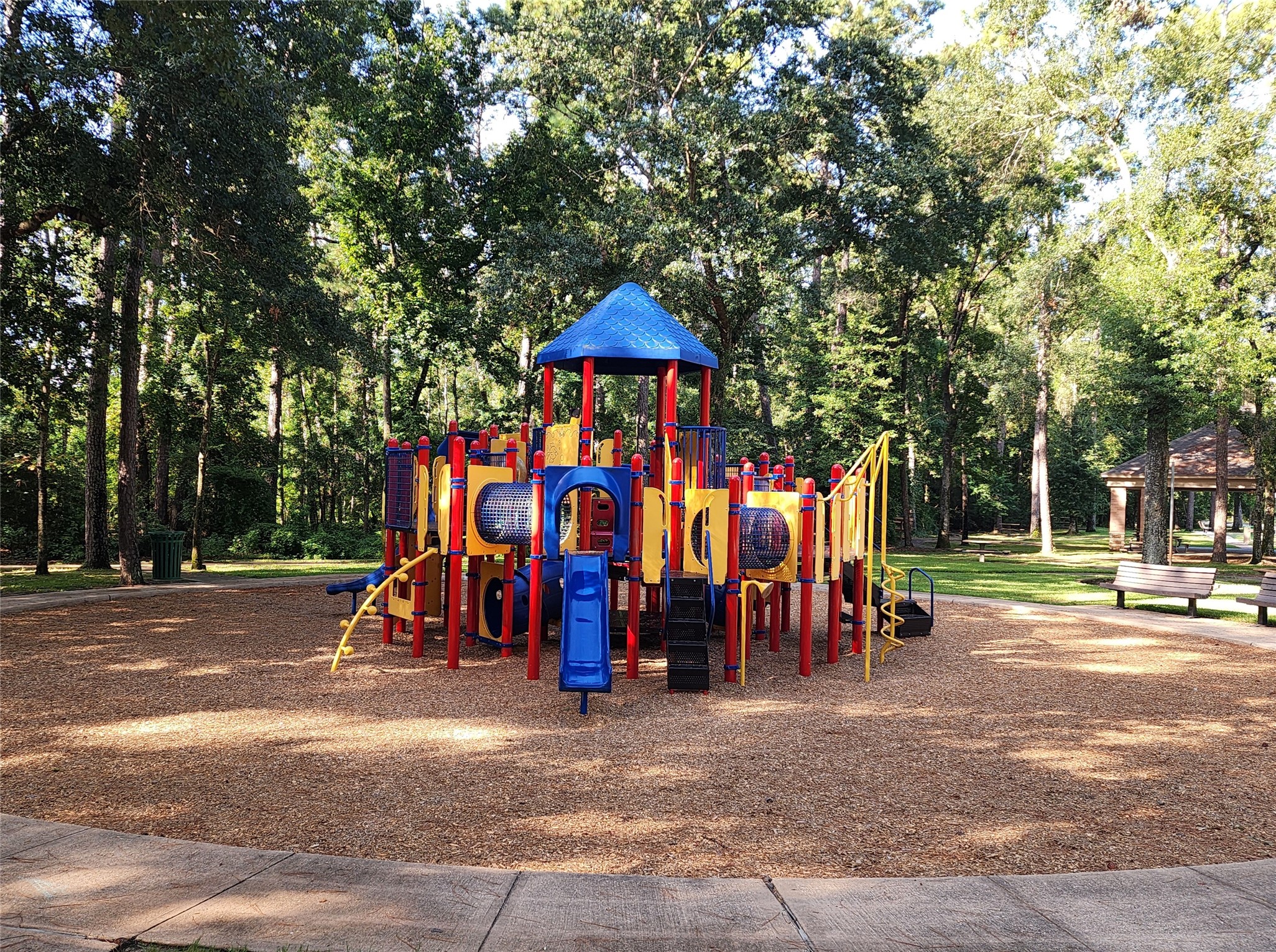 1614 Mercoal Drive Spring, TX 77386 - Photo 45 of 50 A large community playset provides an exciting space for children to play, socialize, and burn off energy in a safe, welcoming environment.