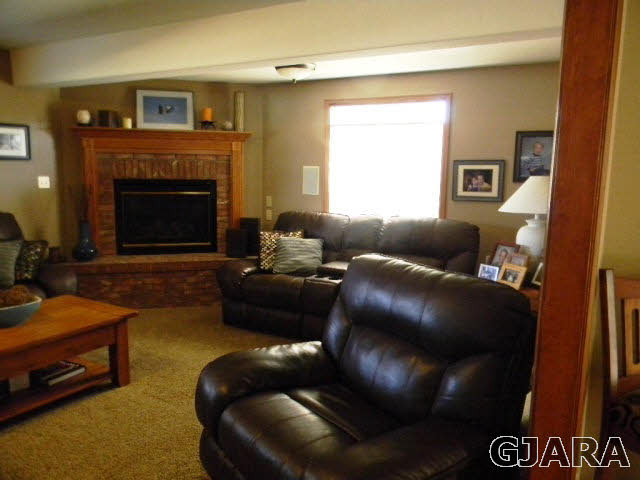 1181-17 17 1/2 Road Fruita, CO 81521 - Photo 19 of 38 a living room with furniture and a fireplace