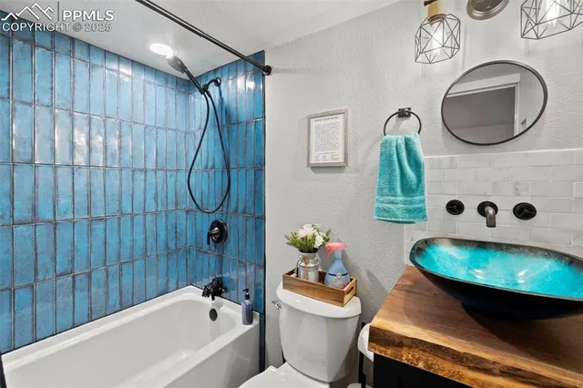 a workspace with furniture and window