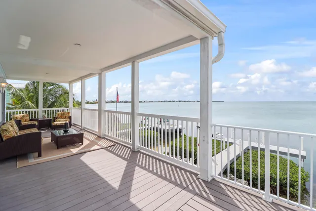 a view of balcony with couch