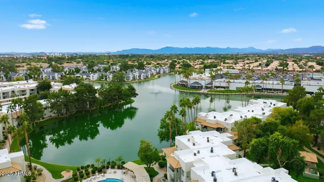 a view of a city and lake view