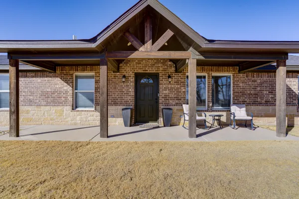 a front view of a house with porch