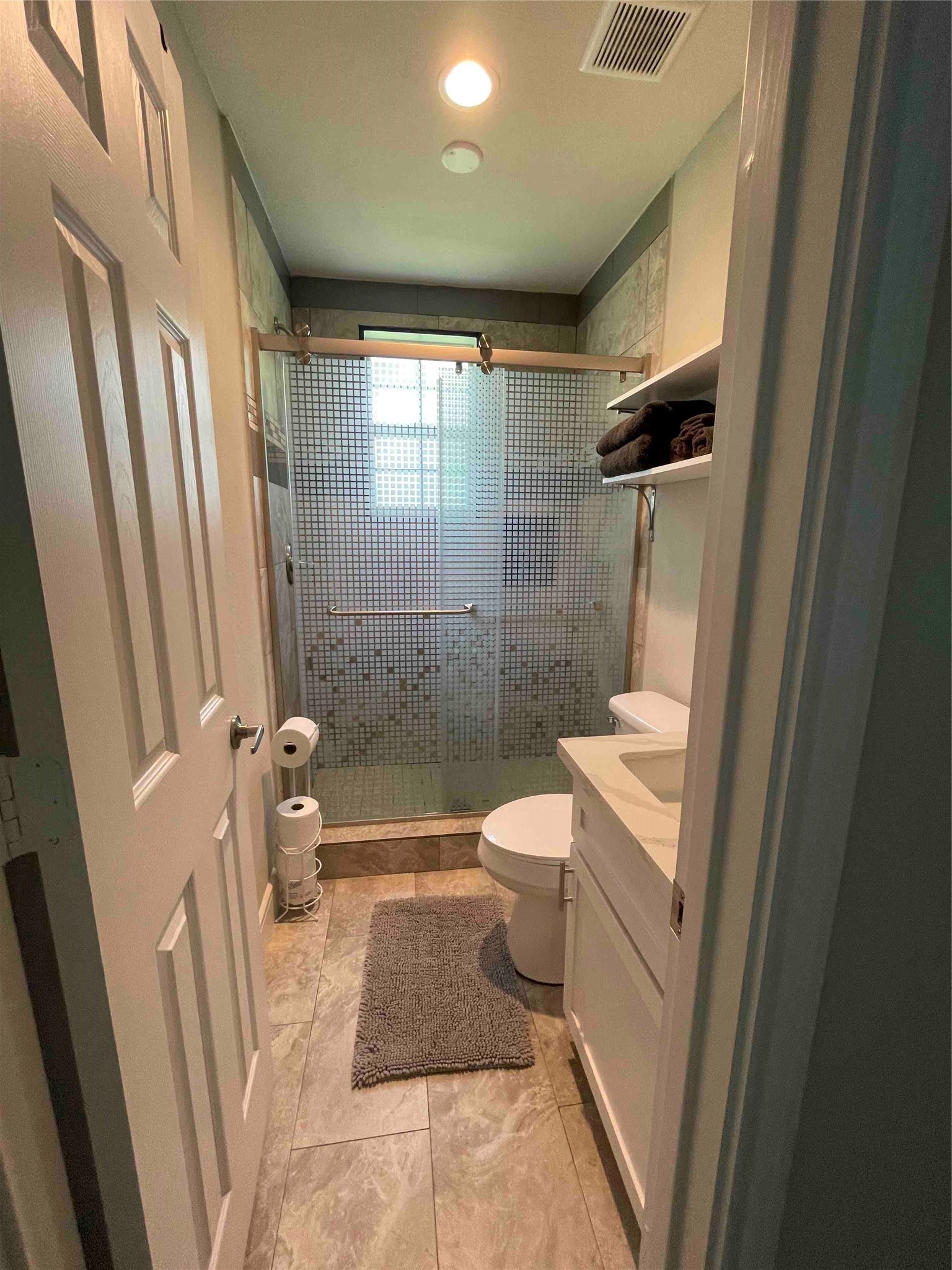 4522 Dixie Drive Houston, TX 77021 - Photo 17 of 33 a bathroom with a sink toilet and shower