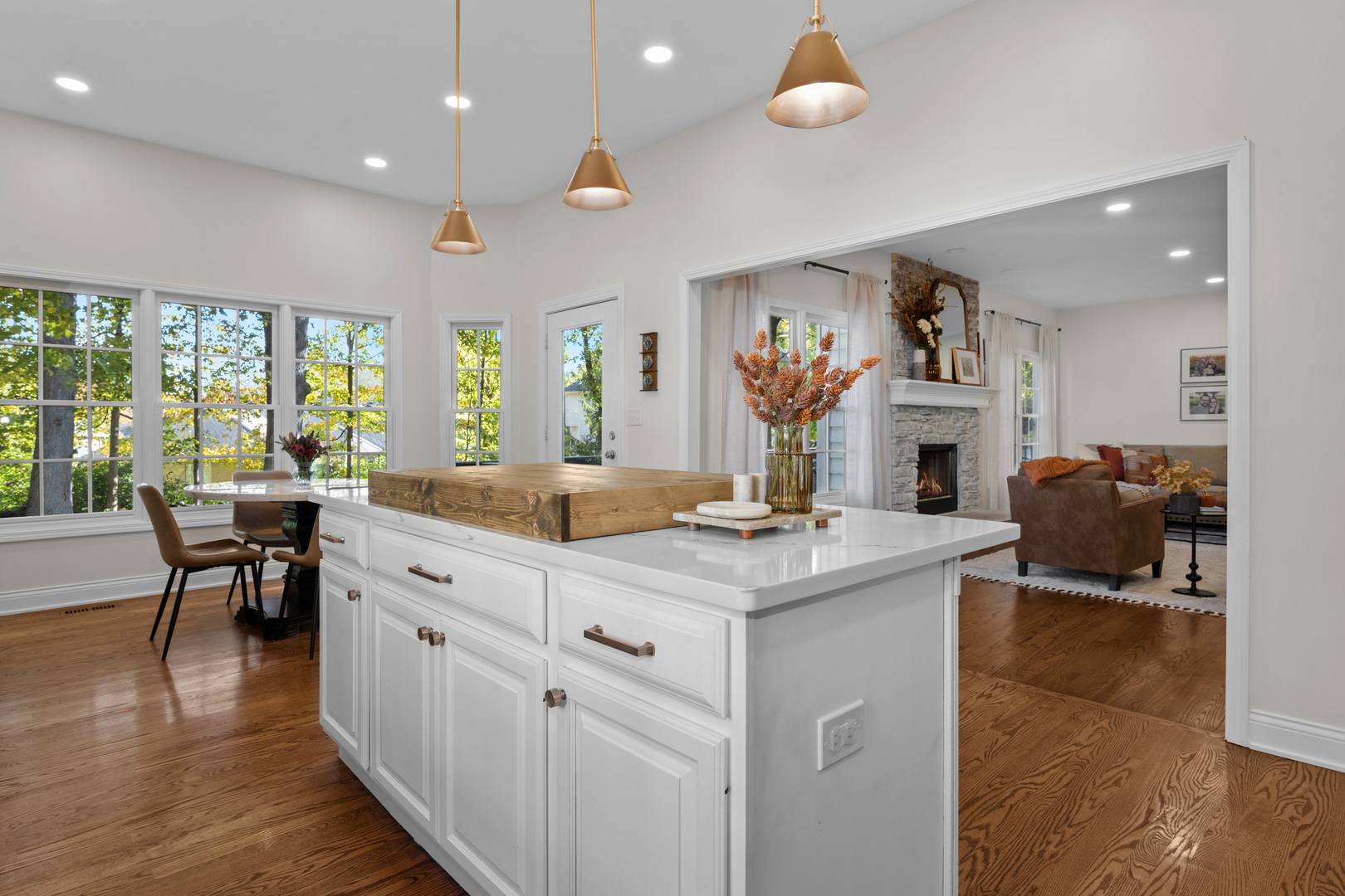 408 Delaware Circle Bolingbrook, IL 60440 - Photo 16 of 47 a living room with furniture a large window and wooden floor