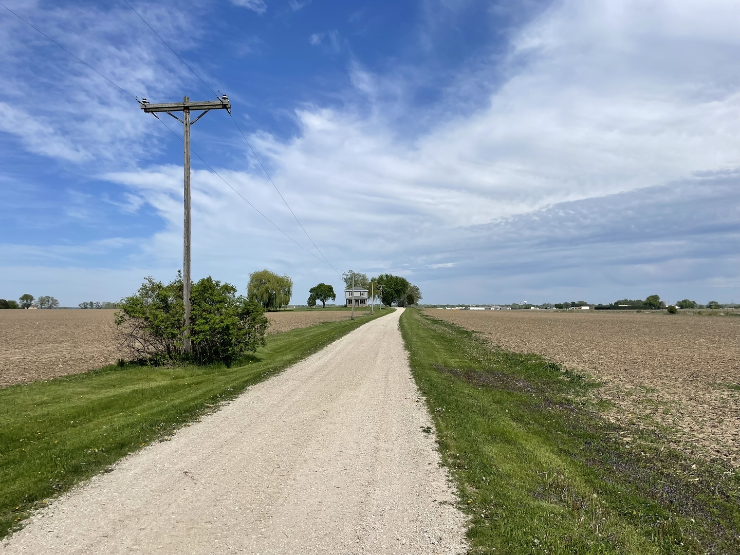 6808 South Oak Grove Road Harvard, IL 60033 - Photo 14 of 18 a view of a street with a yard and a large building
