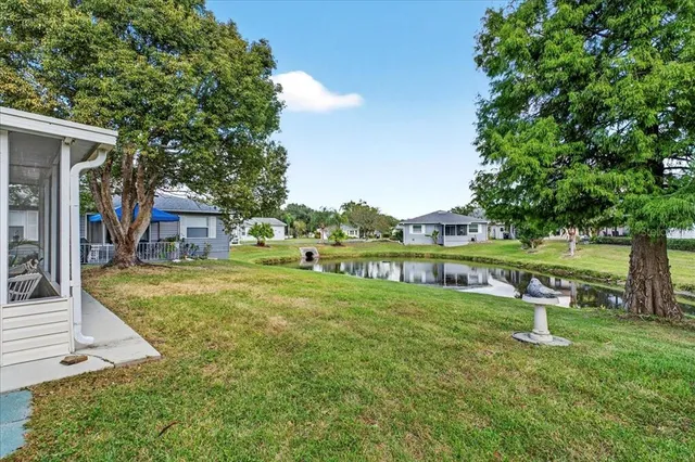 a garden with wooden fence