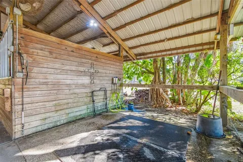 a view of a storage room with washer and dryer