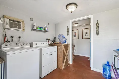 a view of a lake with a house