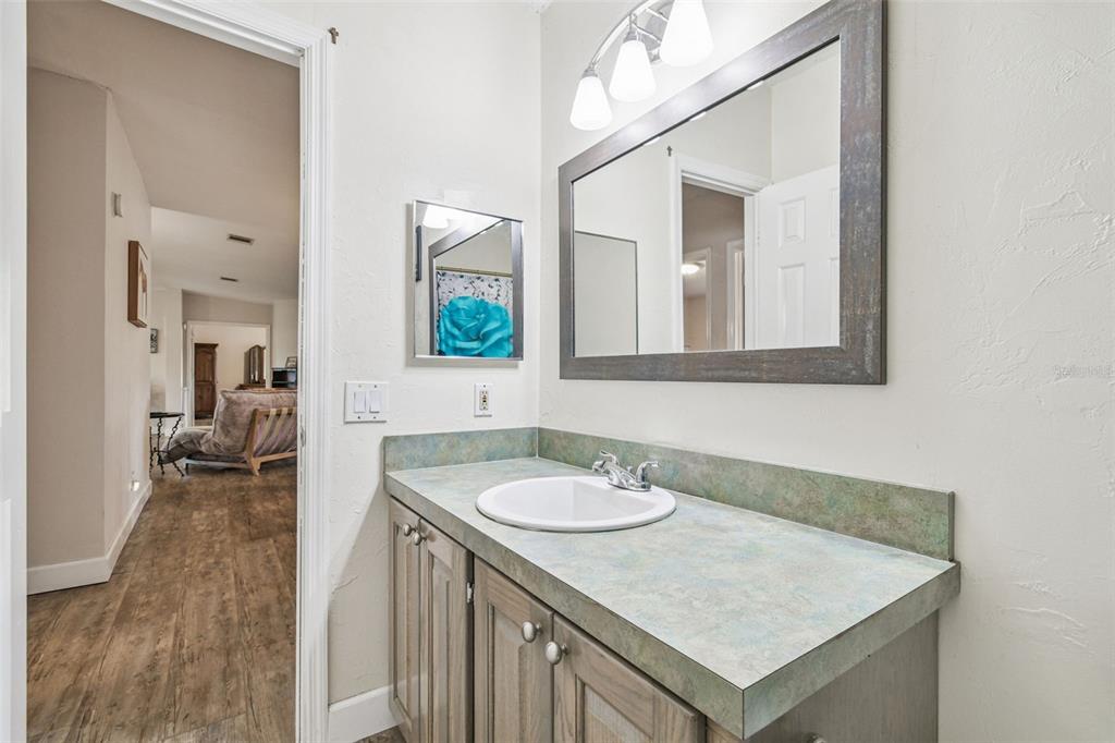 12714 Tyler Run Avenue Odessa, FL 33556 - Photo 48 of 65 a bathroom with a sink and a mirror