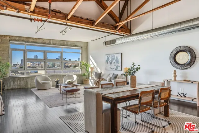 a city view with tall buildings