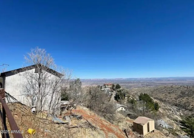 a view of a city with sunset view
