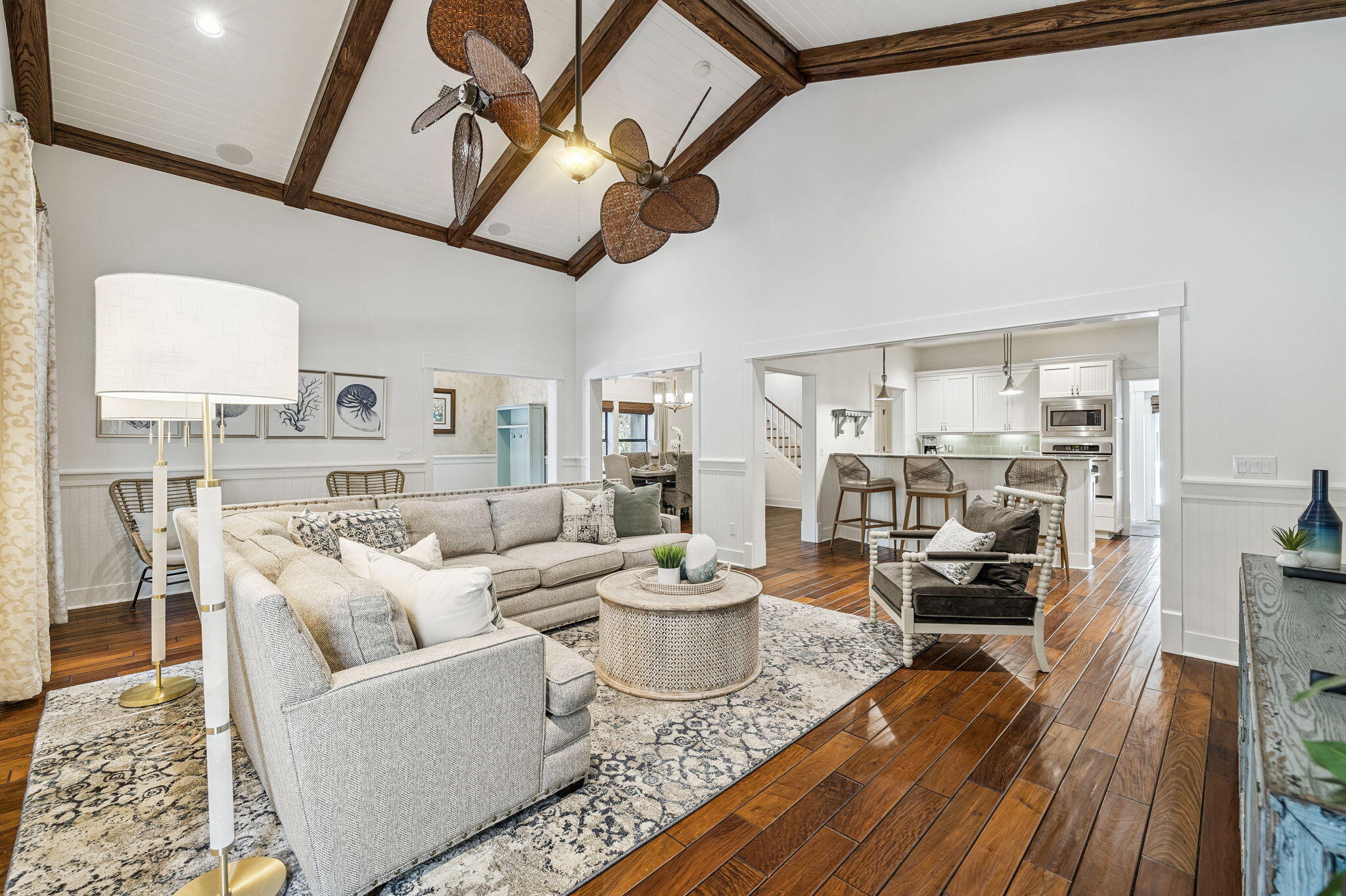 76 Crescent Road Santa Rosa Beach, FL 32459 - Photo 12 of 104 a living room with furniture and a wooden floor