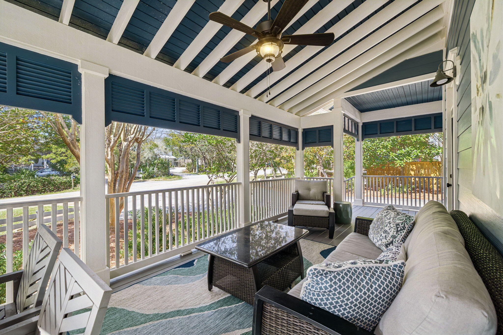 76 Crescent Road Santa Rosa Beach, FL 32459 - Photo 51 of 104 a living room with furniture and a floor to ceiling window