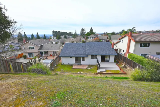 a aerial view of a house