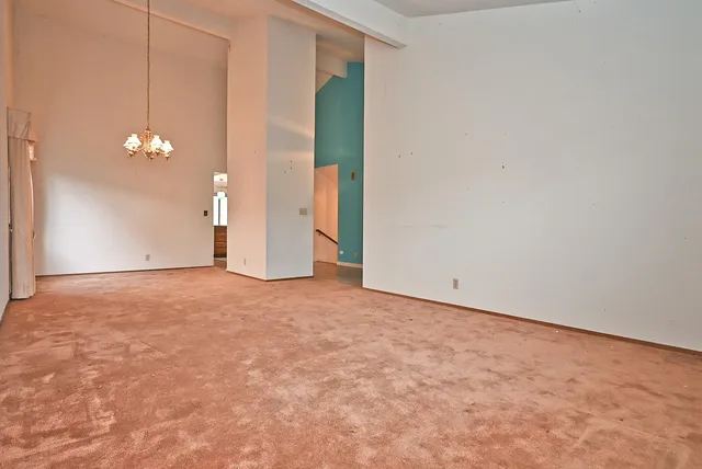 a view of an empty room