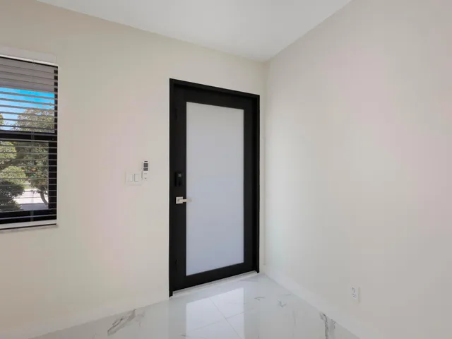 a view of an front door