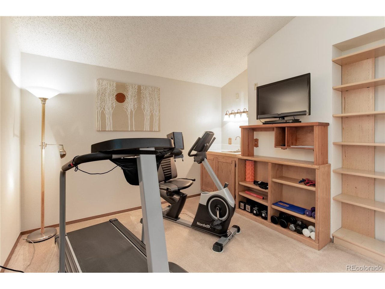 5099 Garrison Street, Unit 6 Wheat Ridge, CO 80033 - Photo 8 of 28 Loft / Fitness Room/ Vaulted Ceilings & Wet Bar