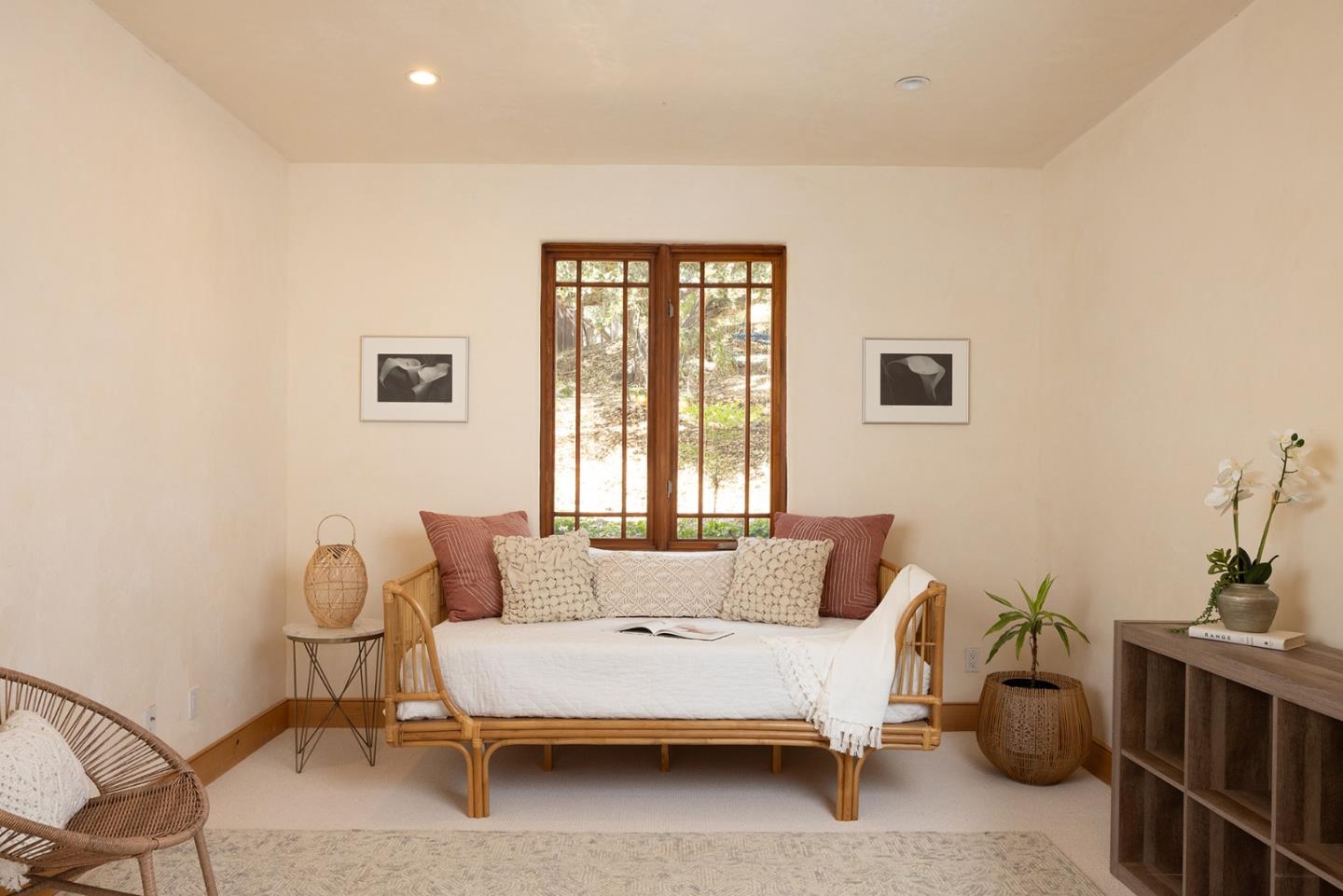 175 Chaparral Road Carmel Valley, CA 93924 - Photo 19 of 40 a bedroom with a bed and window