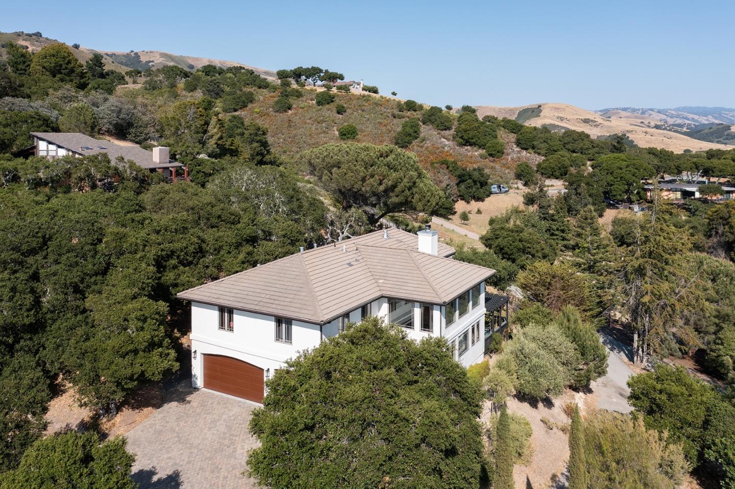 175 Chaparral Road Carmel Valley, CA 93924 - Photo 39 of 40 an aerial view of a house