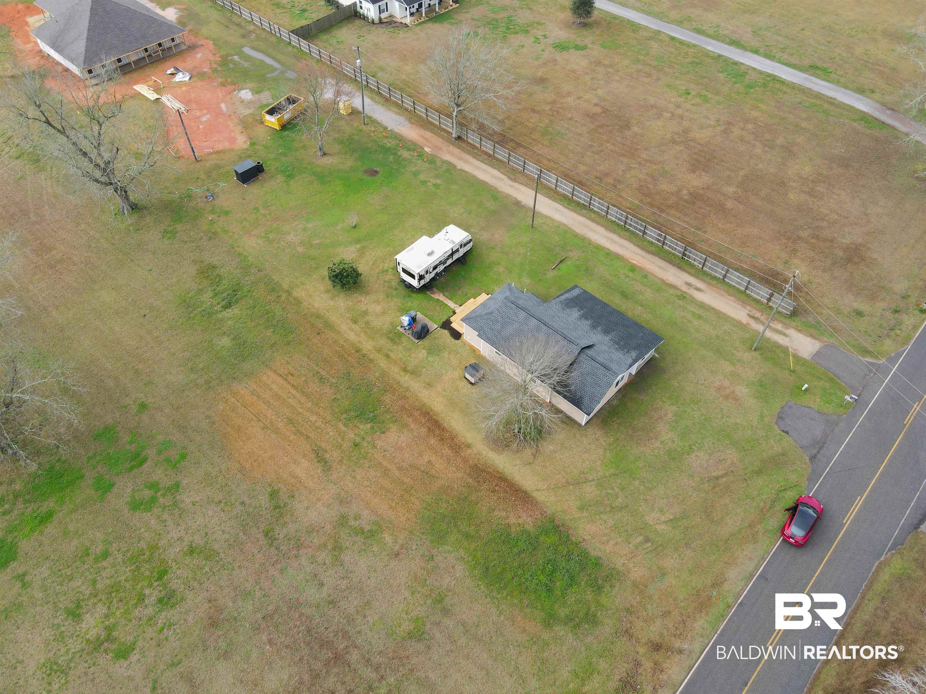 17622 Brewer Road Foley, AL 36535 - Photo 23 of 26 Aerial view of sparsely populated area