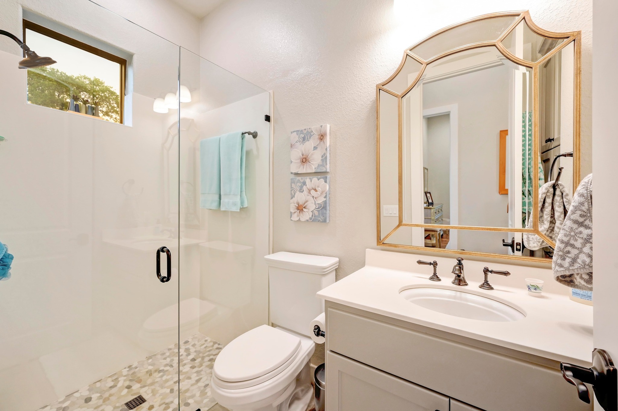 401 Trail Ridge Road Wimberley, TX 78676 - Photo 15 of 34 Full bath with vanity and a shower stall