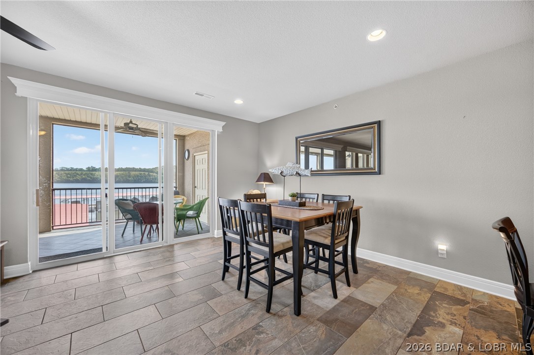 3168 Twin Rivers Point, Unit 2B Camdenton, MO 65020 - Photo 18 of 92 Dining Area is Spacious Enough to Accommodate a Si