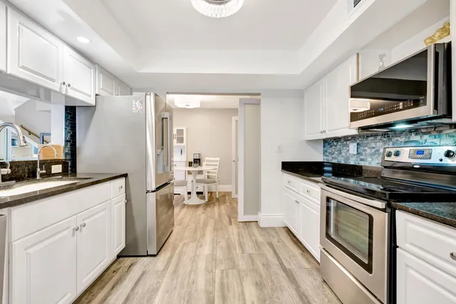 a view of a house with a garage