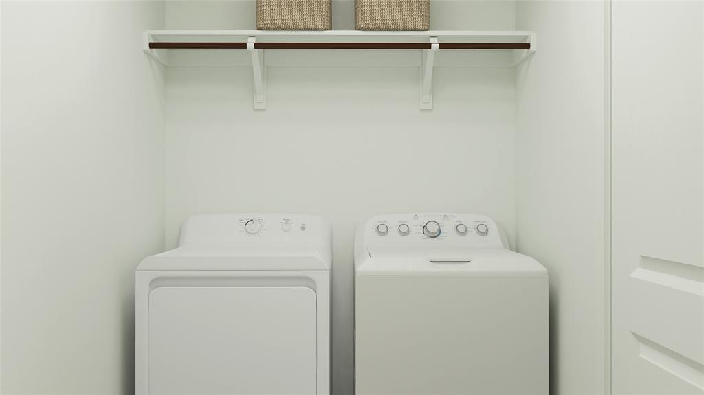 14138 Kempt Drive Pilot Point, TX 76258 - Photo 1 of 1 a utility room with dryer and washer