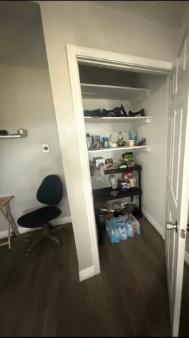 a room with storage and utility