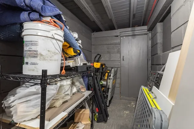 a view of storage and utility room