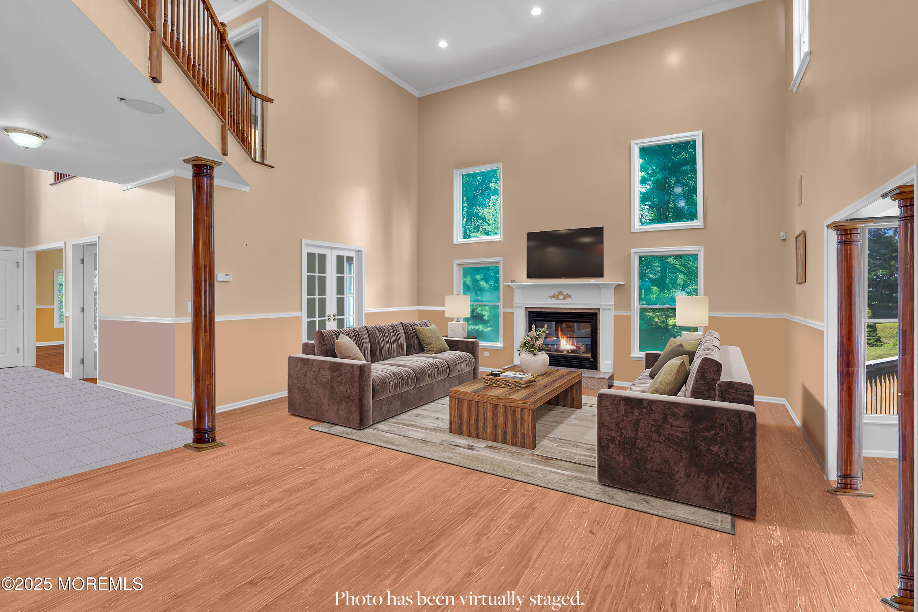 1721 Azure Drive Neptune, NJ 07753 - Photo 27 of 95 a living room with furniture and a fireplace