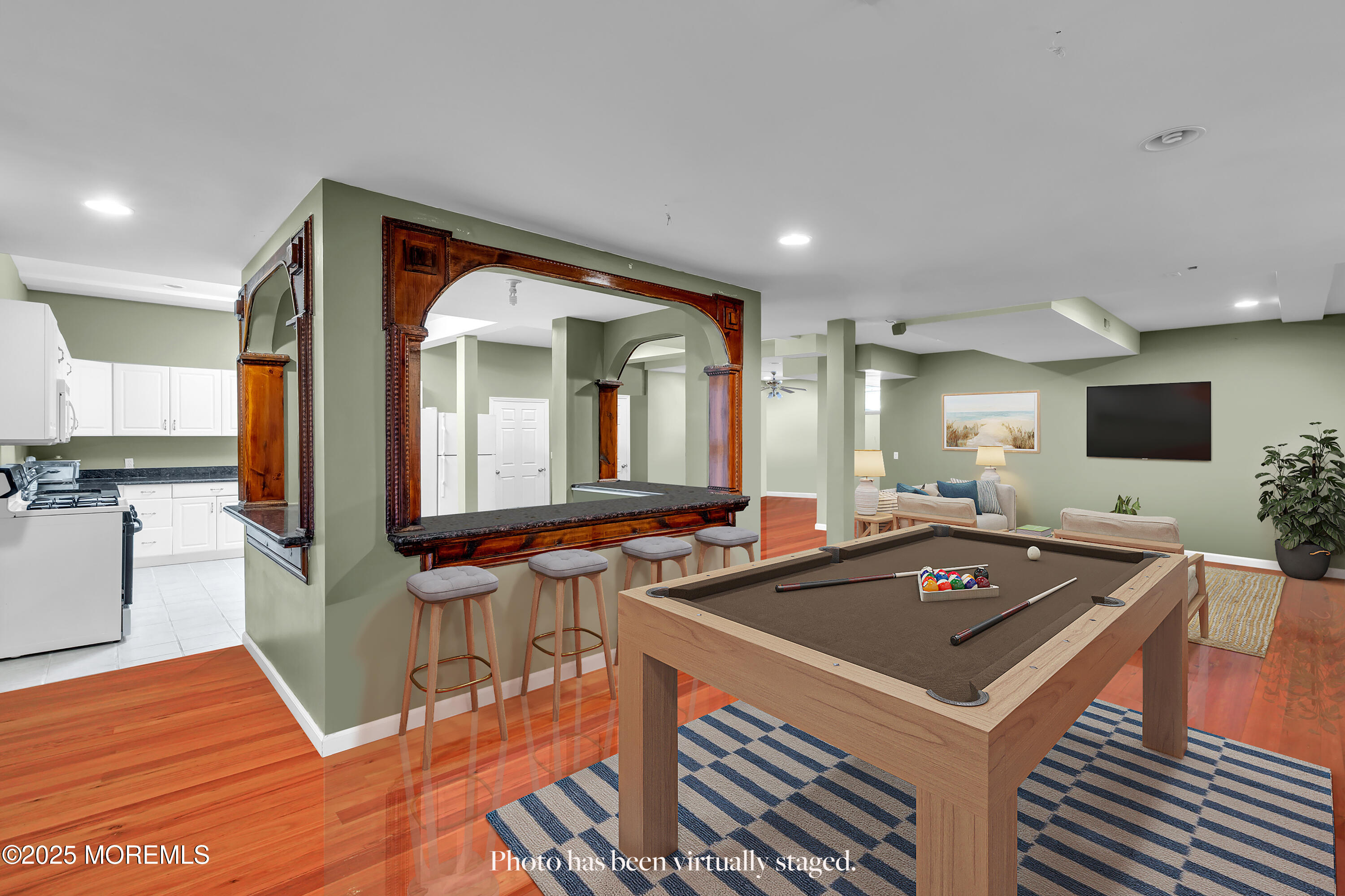 1721 Azure Drive Neptune, NJ 07753 - Photo 87 of 95 1721 Azure - Staged Basement w Disclaim