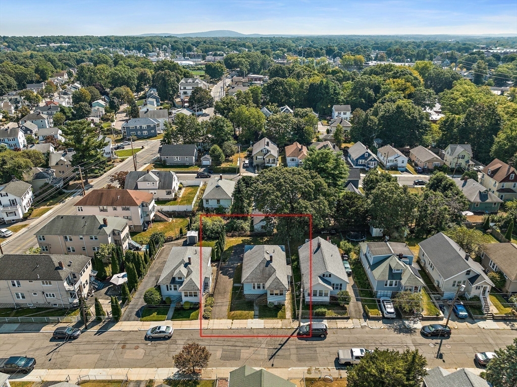 12 Cotuit Street Boston, MA 02132 - Photo 19 of 19 an aerial view of residential houses with outdoor space and street view