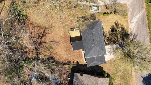 a view of balcony with wooden floor