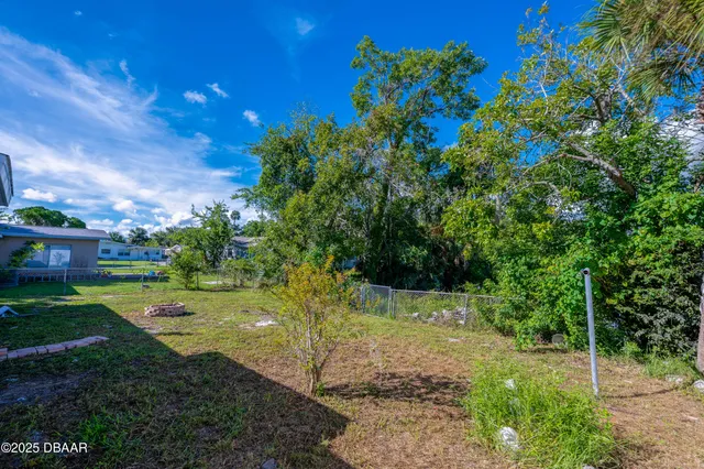 a backyard of a house