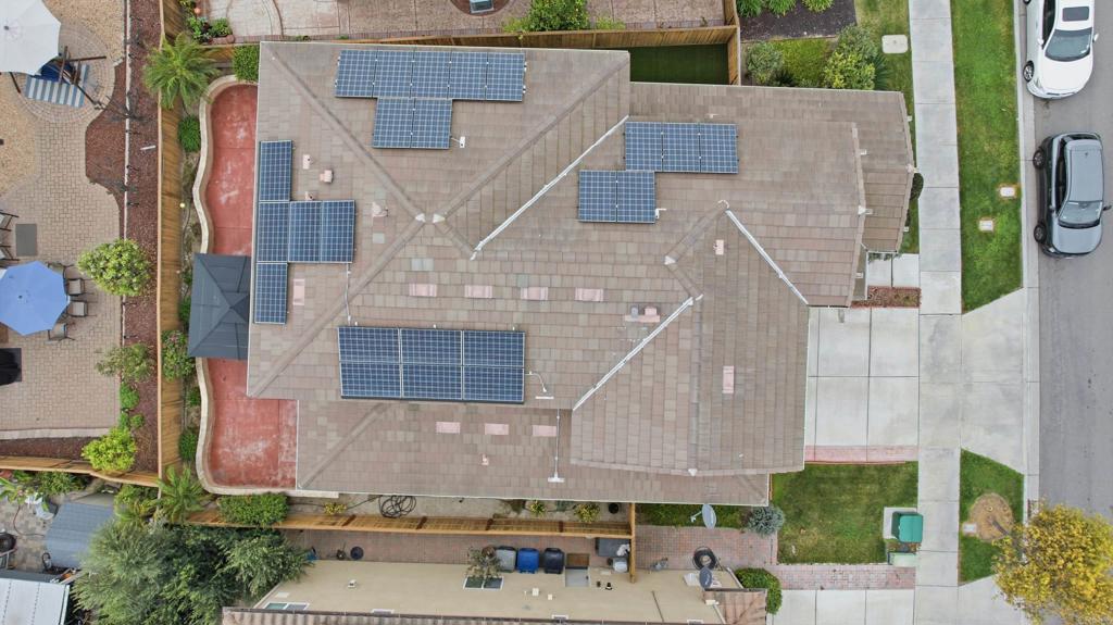 1746 Webber Way Chula Vista, CA 91913 - Photo 19 of 24 a aerial view of a house with a yard and potted plants