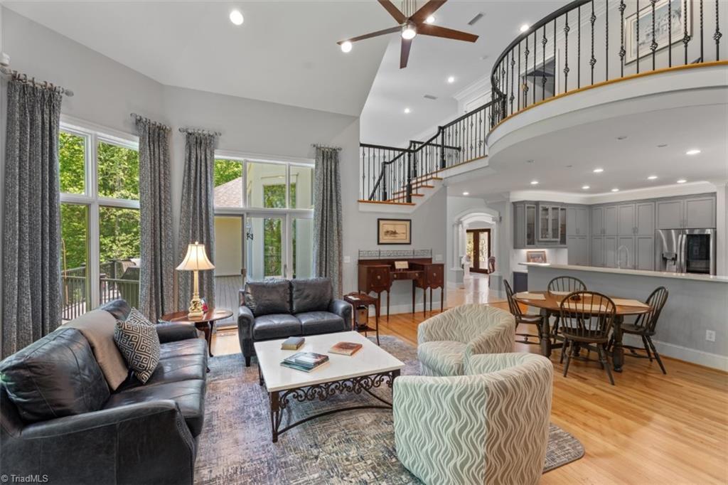 4449 Bent Tree Farm Road Winston-Salem, NC 27106 - Photo 14 of 50 Balconies highlight the high ceilings