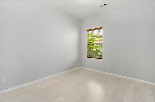 a view of small space with racks on the wall