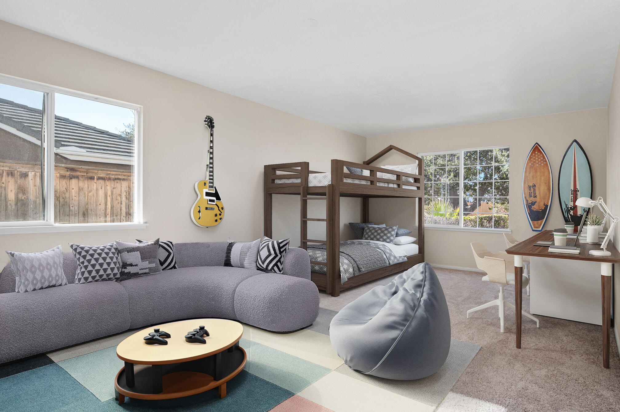 246 Ranch Road Buellton, CA 93427 - Photo 12 of 21 246 Ranch Road Bedroom 2 Staged